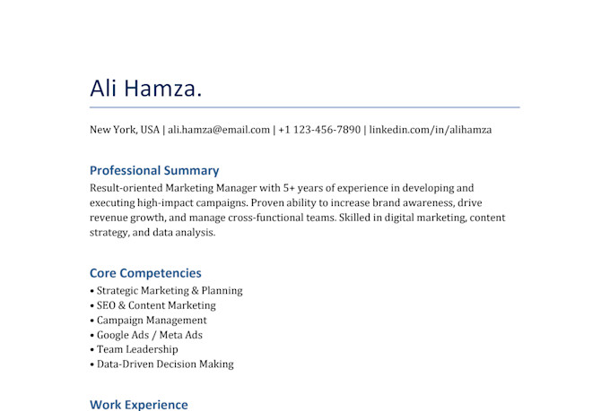 do professional CV making and resume writing